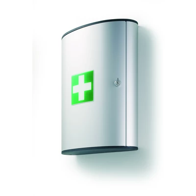 Apteczka bez wyposażenia duża L srebrna ,FIRST AID BOX L DURABLE