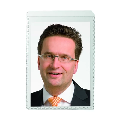 Obwoluta ochronna A8, na zdjęcia, wytrzymały PP,  wym. 52x74 mm (wys x szer)