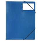 Folder na dok. z gumkami narożnymi 1-150 kartek, PCV - Kolor: niebieski