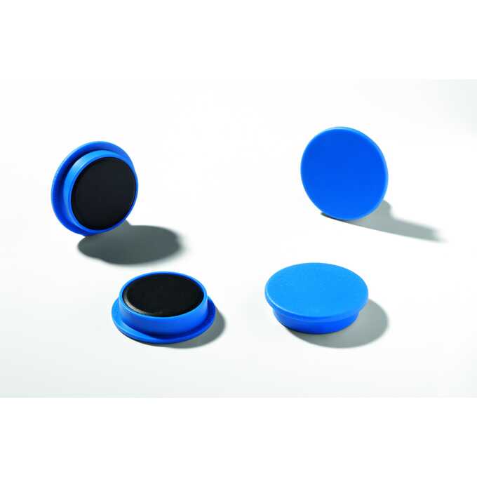Magnesy do tablic DURABLE Ø 32 mm - Kolor: niebieski