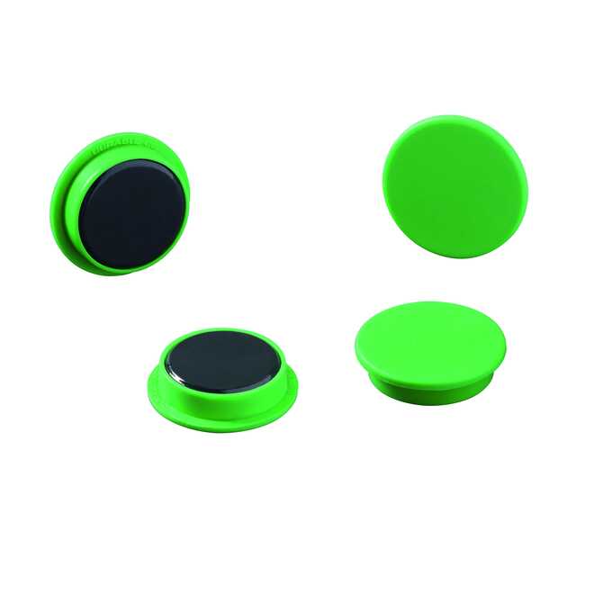 Magnesy do tablic DURABLE Ø 32 mm - Kolor: zielony