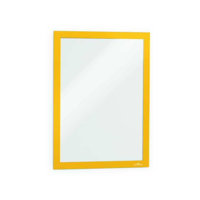 DURAFRAME A4 Samoprzylepna ramka informacyjna z uchylną przednią stroną, 2 szt - Kolor: żółty
