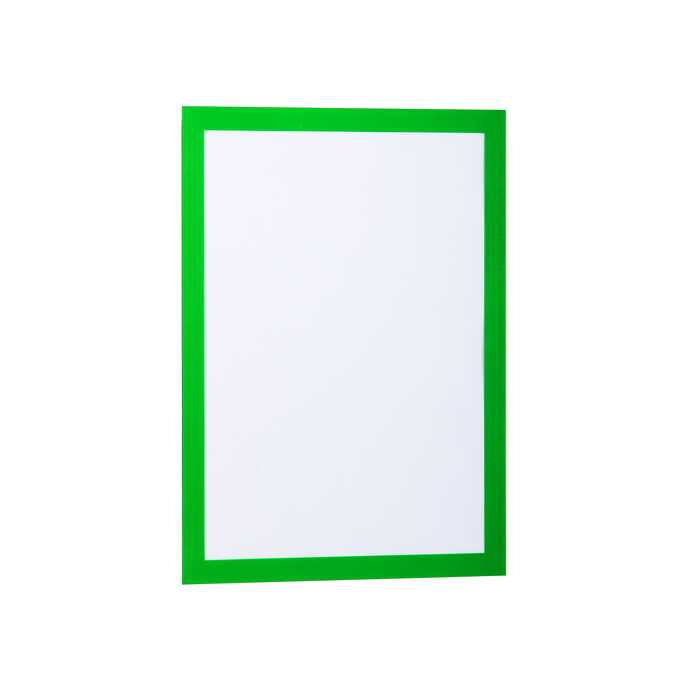 DURAFRAME A4 Samoprzylepna ramka informacyjna z uchylną przednią stroną, 2 szt - Kolor: zielony