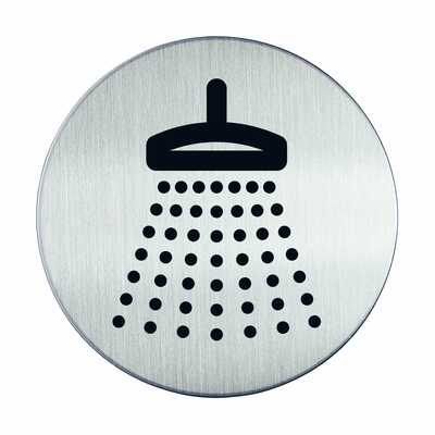Tabliczka Ø83 symbol: prysznic
