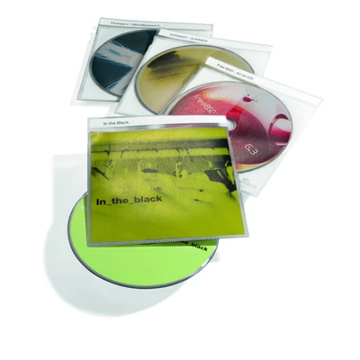 CD TOP COVER, kieszeń na CD z PP z  kieszenią na dokumenty i paskiem na opis