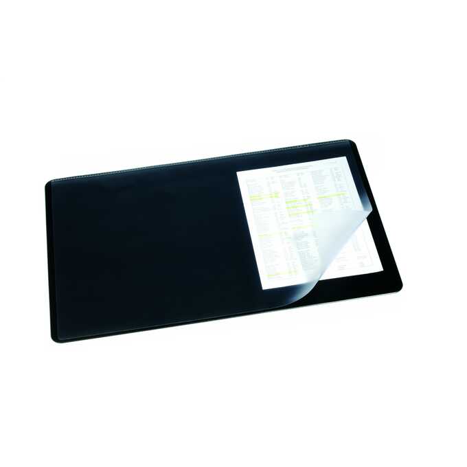 Podkład na biurko DURABLE, 530 x 400 mm - Kolor: czarny