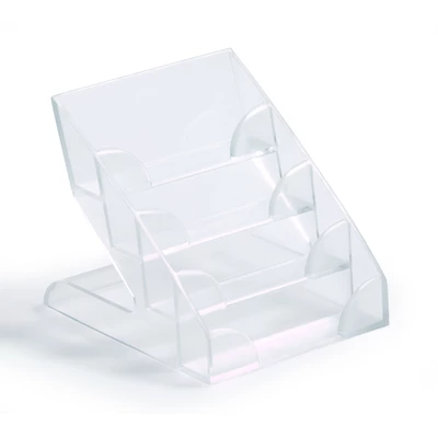 Business Card Display Box. Pojemnik na 240 wizytówek, 4 przegródki