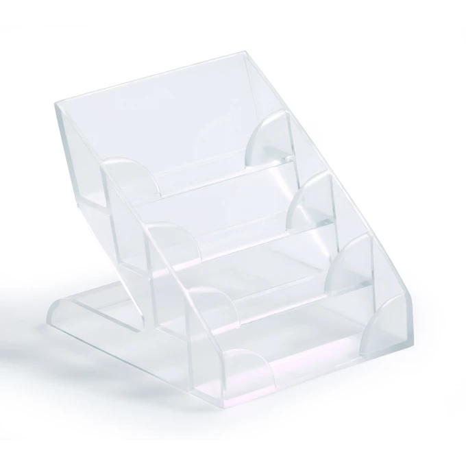 Business Card Display Box. Pojemnik na 240 wizytówek, 4 przegródki