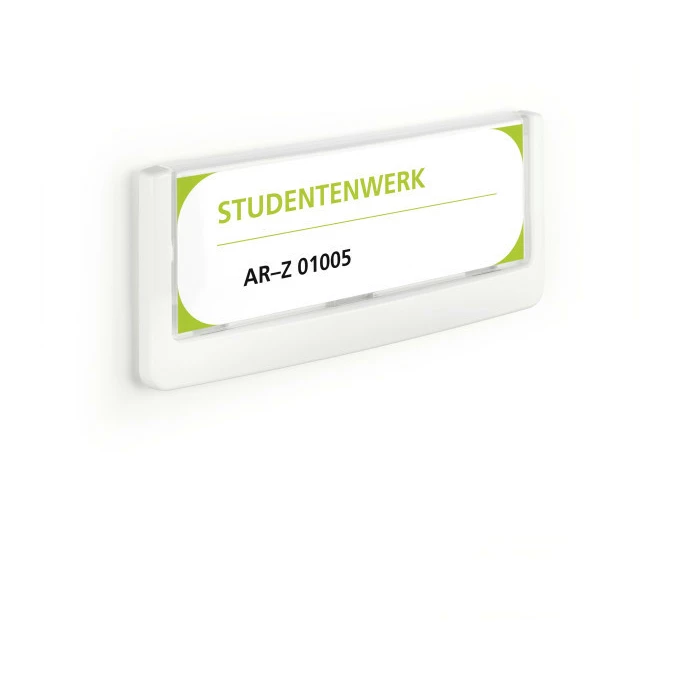 Click Sign tabliczka na drzwi lub ścianę 149x52,5 mm biała