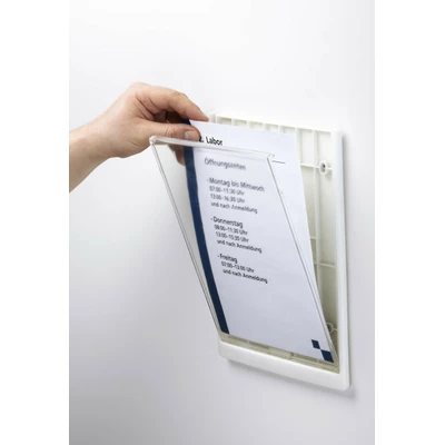 Tabliczka na drzwi lub ścianę, Click Sign, 210x297 mm, Biała