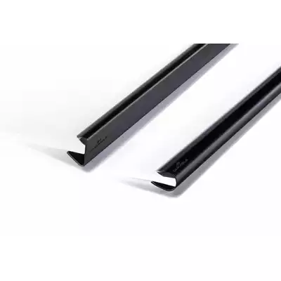 Grzbiety zaciskowe A4 12 mm opakowanie 25 sztuk, czarny