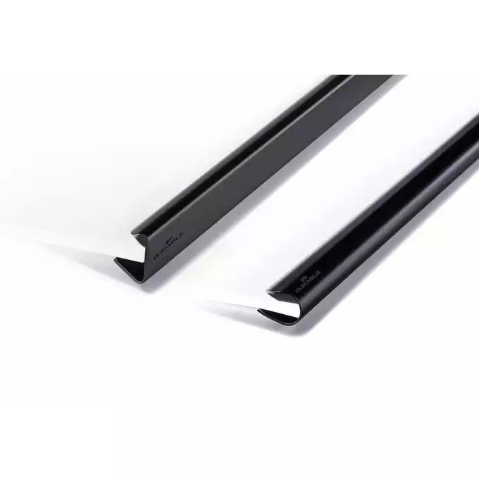 Grzbiety zaciskowe A4 12 mm opakowanie 25 sztuk, czarny