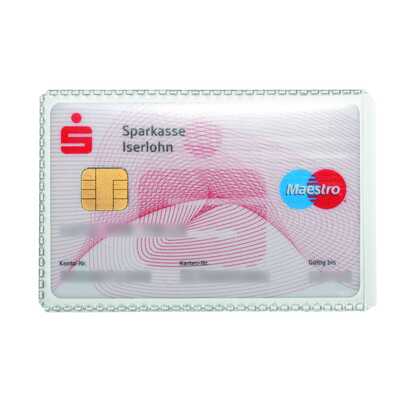 Obwoluta ochronna na karty kredytowe, wytrzymały PP,  wym. 54x86 mm (wys x szer)