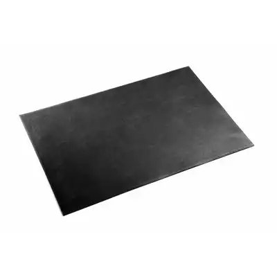 Podkład na biurko 650x450 mm ze skóry, czarny