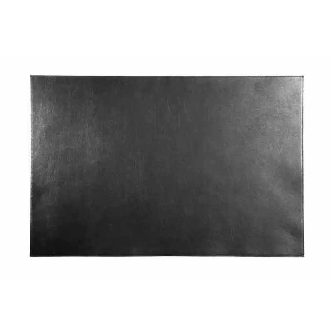 Podkład na biurko 650x450 mm ze skóry, czarny