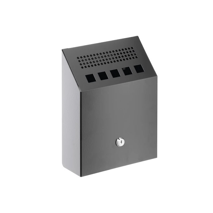 Popielnica naścienna, metalowa 2,5 litra czarna DURABLE