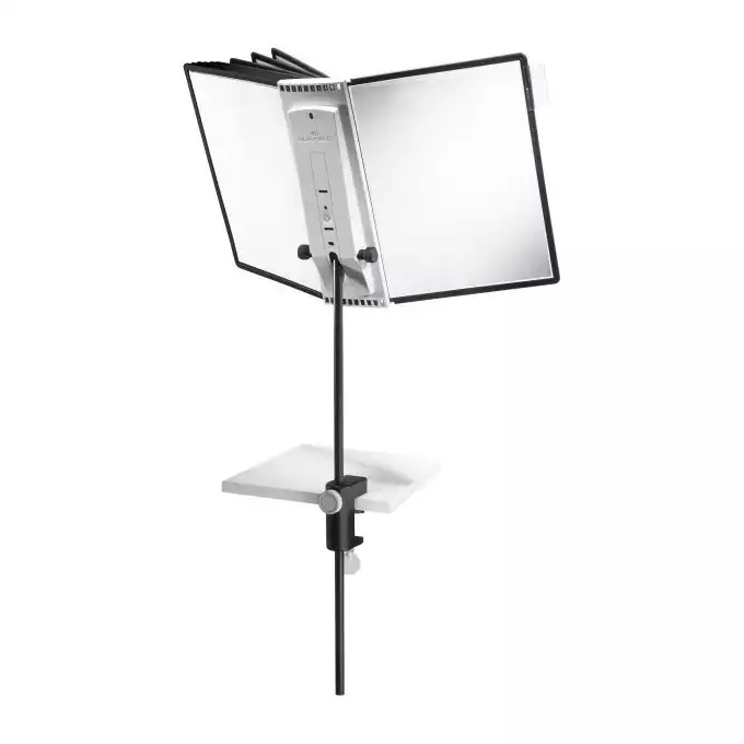 SHERPA® DESK CLAMP 10 statyw stołowy z 10 panelami A4