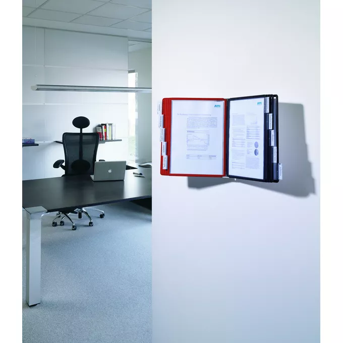 SHERPA® WALL 10, moduł ścienny z 10 panelami A4, kolorowy