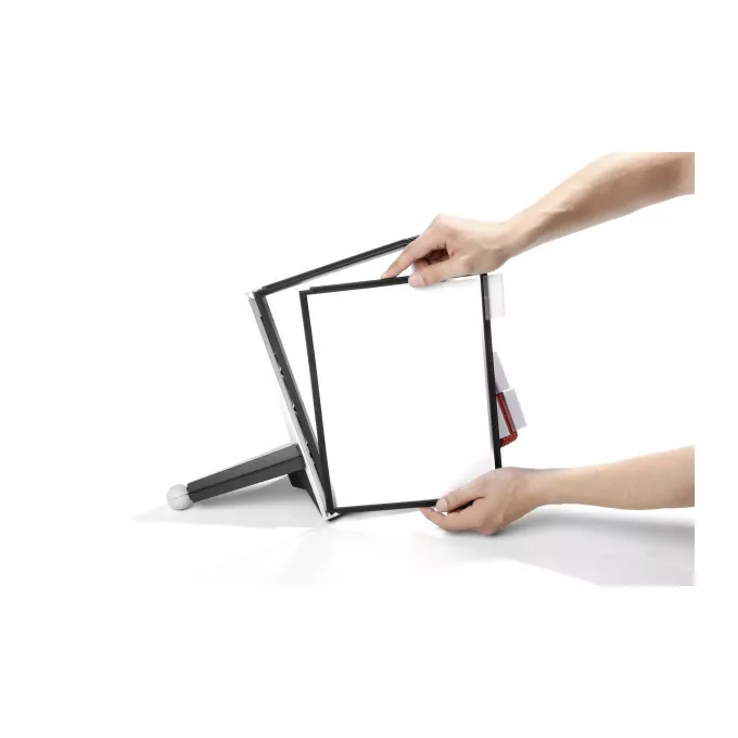 SHERPA® TABLE 10, stojak prezentacyjny z 10 panelami A4