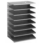 Sorter do dokumentów, 8 półek, szary