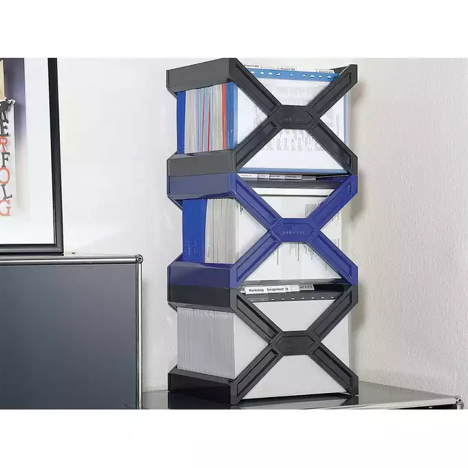 Stojak na teczki zawieszkowe CARRY® PLUS A4, czarny