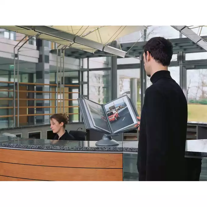 System paneli prezentacyjnych SHERPA motion® TABLE 10, grafitowy