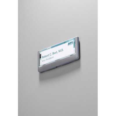 Tabliczka na drzwi lub ścianę, Click Sign 149x52,5 mm, grafitowa