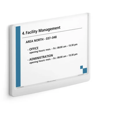 Tabliczka na drzwi lub ścianę Click Sign A5 DURABLE, 210 x 148,5 mm