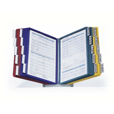 Zestaw prezentacyjny stołowy, VARIO TABLE 20, z 20 panelami A4