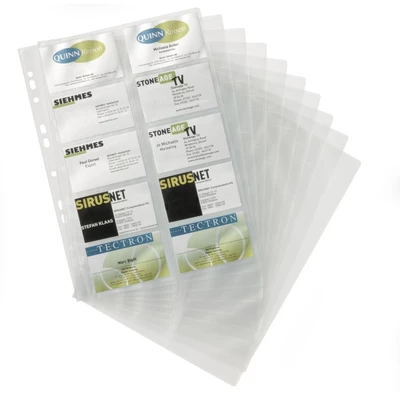 Wkłady A4 do wizytowników VISIFIX DURABLE, 10 sztuk 