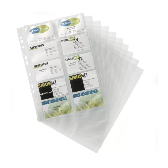 Wkłady A4 do wizytowników VISIFIX DURABLE, 10 sztuk 