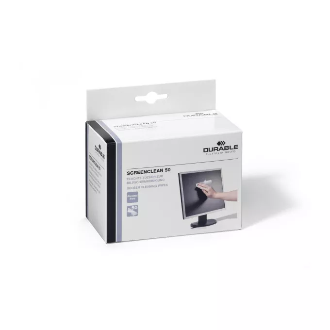 Ściereczki do czyszczenia monitorów i TV, SCREENCLEAN 50 DURABLE