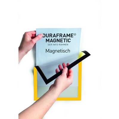 DURAFRAME MAGNETIC A4 Magnetyczna ramka informacyjna, żółta