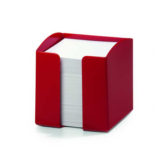 Pojemnik z karteczkami TREND DURABLE - Kolor: czerwony