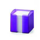 Pojemnik z karteczkami TREND DURABLE - Kolor: purpurowy przezroczysty