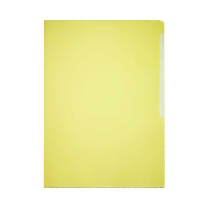 Obwoluta przezroczysta  A4 z twardej folii; 0,15mm DURABLE - Kolor: żółty