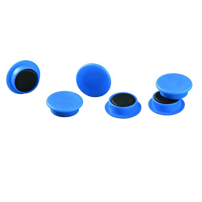 Magnesy do tablic DURABLE Ø 21 mm, 20 sztuk - Kolor: niebieski