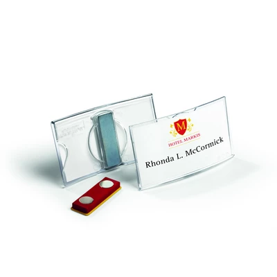 Identyfikator z akrylu z magnesem 40x75 mm