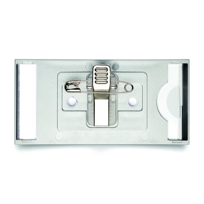 CLASSIC, identyfikator z kombi-klipem 34 x 74 mm