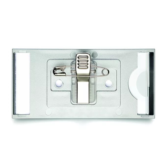 CLASSIC, identyfikator z kombi-klipem 34 x 74 mm