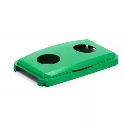 DURABIN uchylna pokrywa do pojemnika 60 l z otworami DURABLE, zielony