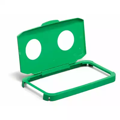 DURABIN uchylna pokrywa do pojemnika 60 l z otworami DURABLE, zielony
