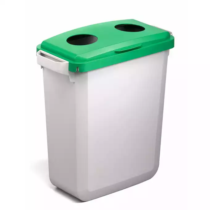 DURABIN uchylna pokrywa do pojemnika 60 l z otworami DURABLE, zielony
