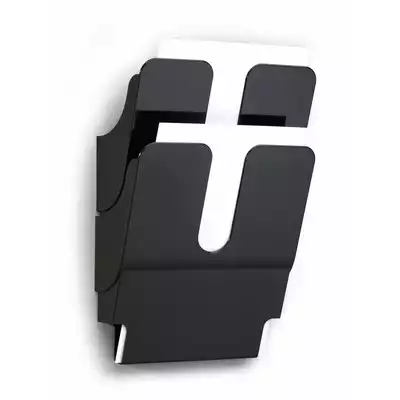 FLEXIPLUS A4 2 pionowe pojemniki na dokumenty DURABLE, czarny