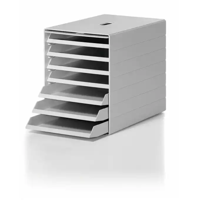 IDEALBOX PLUS A4 pojemnik z 7 szufladami z osłoną, szary