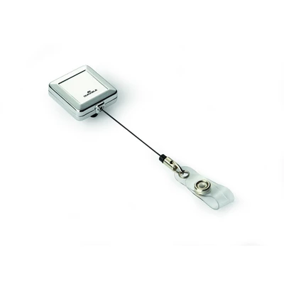 Mechanizm ściagający Jojo Chrome Quadro, metalowy klip, dł. Linki 80 cm 