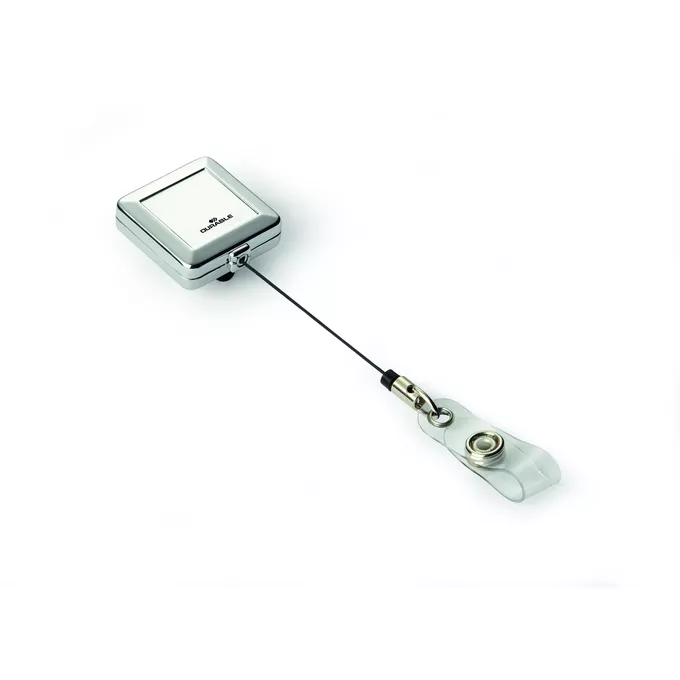 Mechanizm ściagający Jojo Chrome Quadro, metalowy klip, dł. Linki 80 cm 