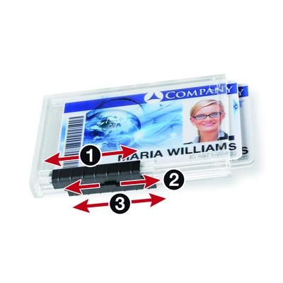 PUSHBOX TRIO Etui na trzy plastikowe karty z mechanizmem wysuwającym