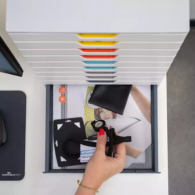 Pojemnik z dziesięcioma szufladami VARICOLOR MIX 10 DURABLE