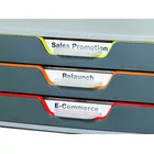 Pojemnik z trzema kolorowymi szufladkami VARICOLOR 3 DURABLE 